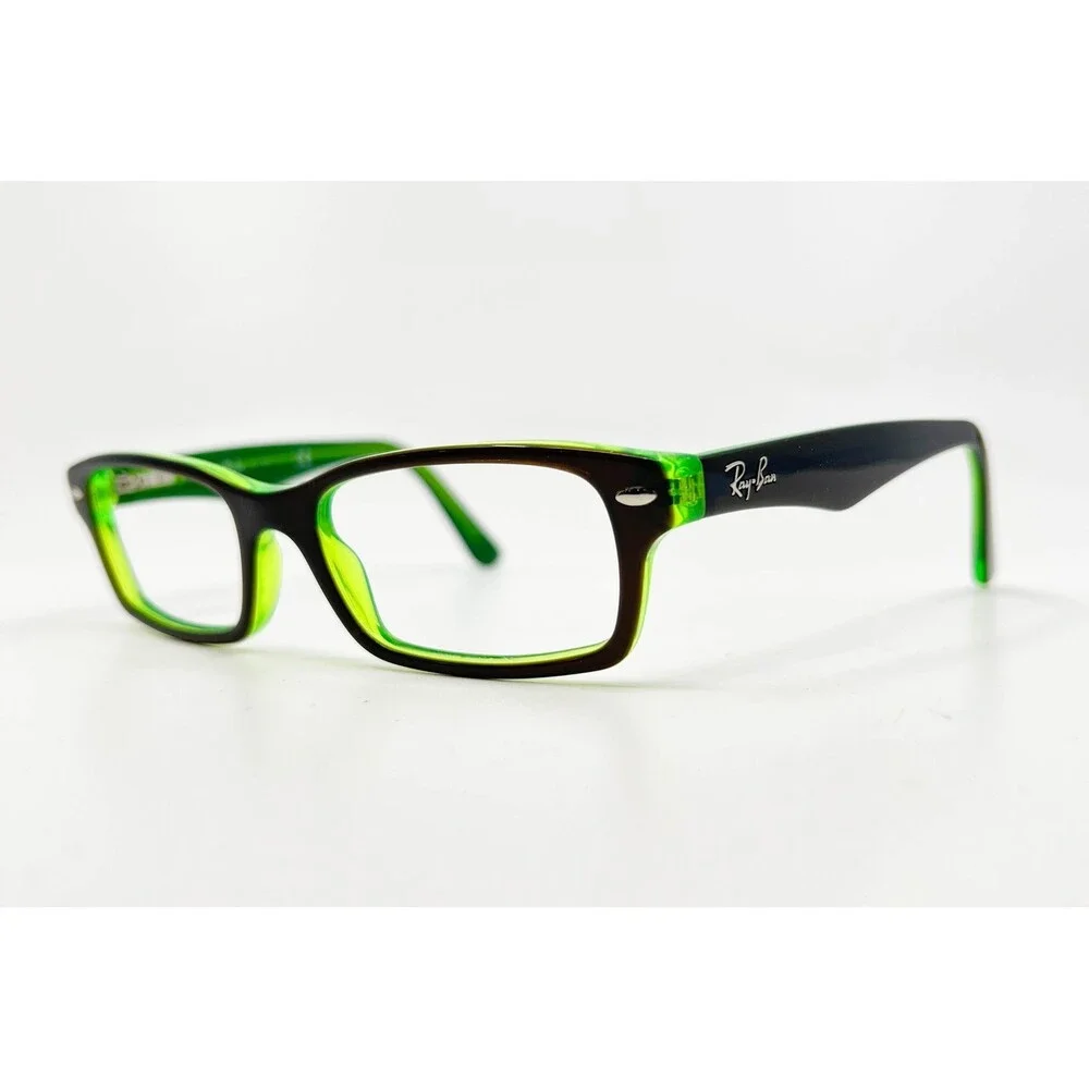 Ray-Ban Kids Eyeglasses RB 1530 3665 48-16-130 Green Black Rectangular Frames